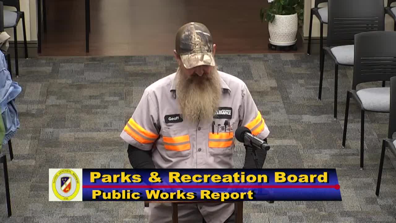 Park Board Meeting, October 27, 2025