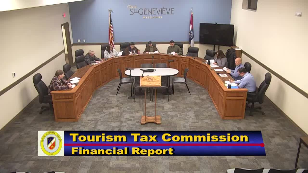 Ste. Genevieve_ _Mo_ USA_ Tourism Tax Commission Meeting_ January 20_ 2026